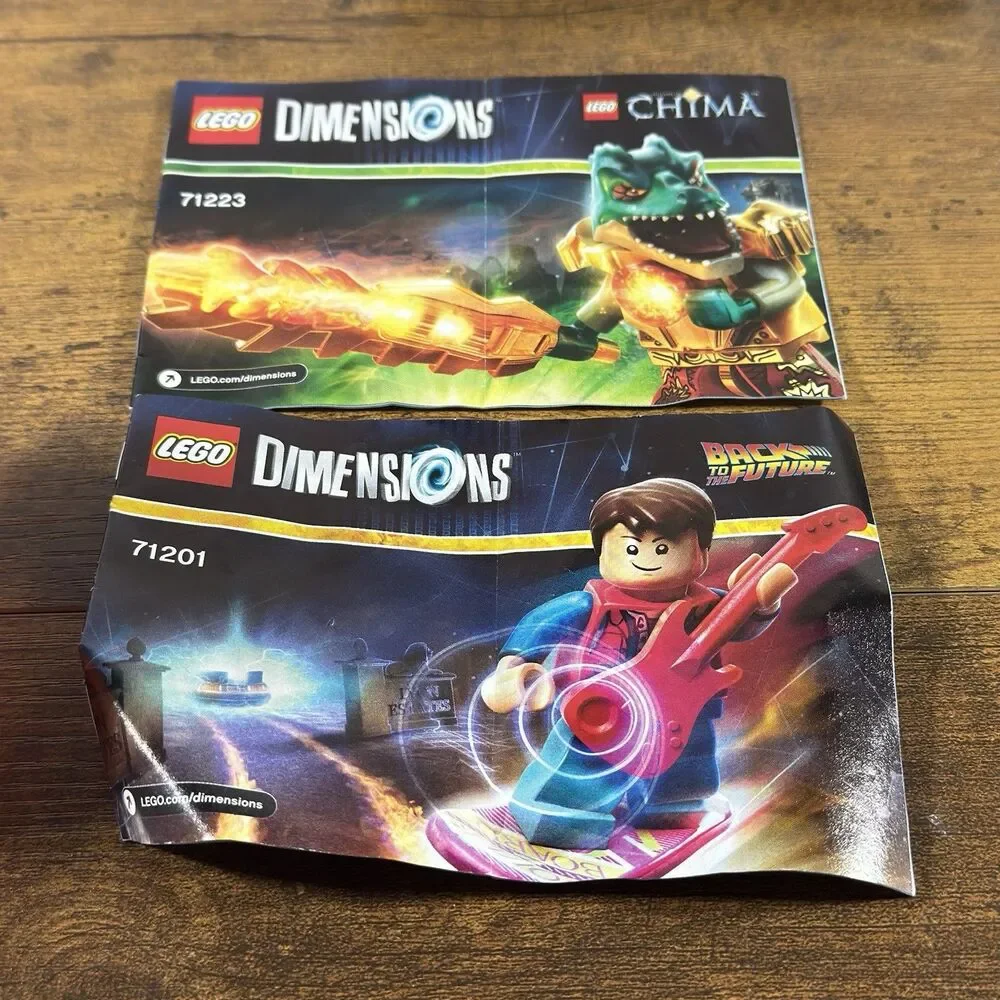Lot Of 23 Pc. Lego Dimensions Character Tag Bases & 13 Manuals
